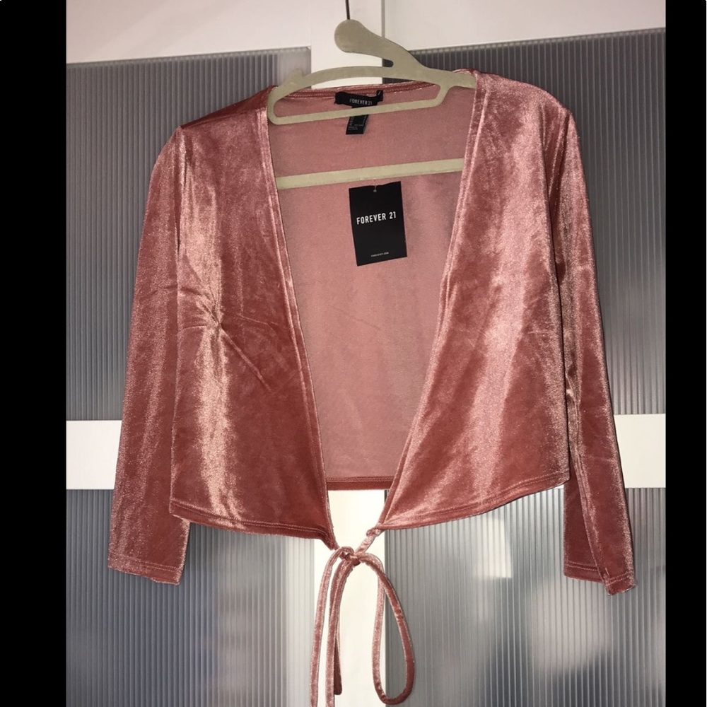 cropped velvet blazer